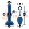 Plug anal con vibracion control inalambrico y carga usb